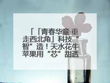 「青春华章·重走西北角」科技“智”造！天水花牛苹果用“芯”甜透你的味蕾