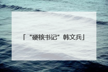 “硬核书记”韩文兵