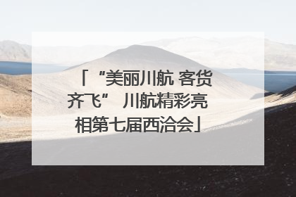 “美丽川航 客货齐飞” 川航精彩亮相第七届西洽会