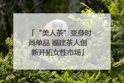 “美人茶”变身时尚单品 福建茶人创新开拓女性市场