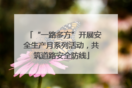 “一路多方”开展安全生产月系列活动，共筑道路安全防线