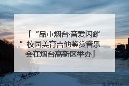 “品重烟台·音爱闪耀”校园美育吉他鉴赏音乐会在烟台高新区举办