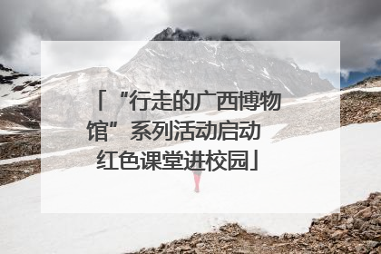 “行走的广西博物馆”系列活动启动 红色课堂进校园