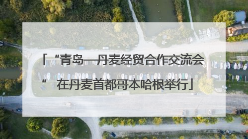 “青岛—丹麦经贸合作交流会” 在丹麦首都哥本哈根举行