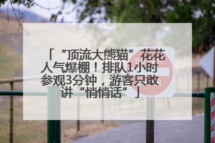 “顶流大熊猫”花花人气爆棚！排队1小时参观3分钟，游客只敢讲“悄悄话”