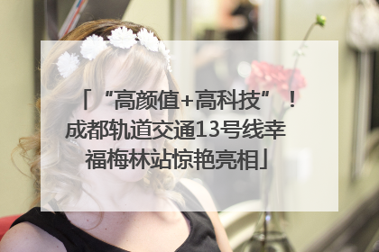 “高颜值+高科技”！成都轨道交通13号线幸福梅林站惊艳亮相