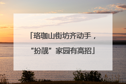 珞珈山街坊齐动手，“扮靓”家园有高招