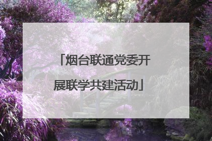烟台联通党委开展联学共建活动
