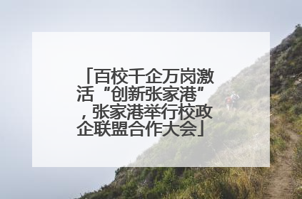 百校千企万岗激活“创新张家港”，张家港举行校政企联盟合作大会