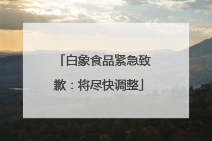 白象食品紧急致歉：将尽快调整