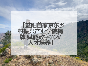 益阳首家京东乡村振兴产业学院揭牌 赋能数字兴农人才培养