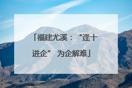 福建尤溪：“逢十进企” 为企解难