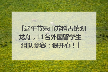 端午节乐山苏稽古镇划龙舟，11名外国留学生组队参赛：很开心！