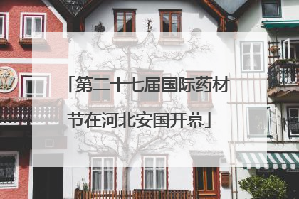 第二十七届国际药材节在河北安国开幕