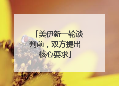 美伊新一轮谈判前，双方提出核心要求