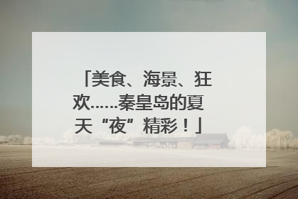 美食、海景、狂欢……秦皇岛的夏天“夜”精彩！