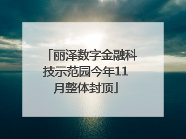 丽泽数字金融科技示范园今年11月整体封顶