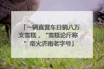 一辆直营车日销八万支雪糕，“雪糕论斤称”带火济南老字号