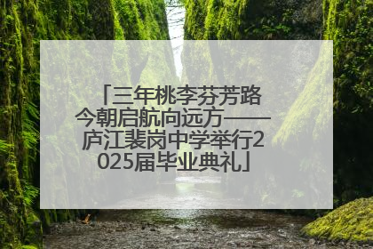 三年桃李芬芳路 今朝启航向远方——庐江裴岗中学举行2025届毕业典礼