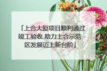 上合大厦项目顺利通过竣工验收 助力上合示范区发展迈上新台阶