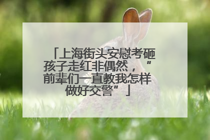 上海街头安慰考砸孩子走红非偶然，“前辈们一直教我怎样做好交警”