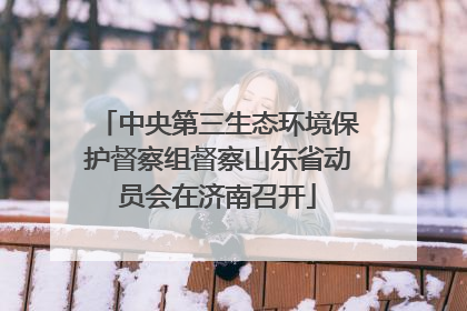 中央第三生态环境保护督察组督察山东省动员会在济南召开