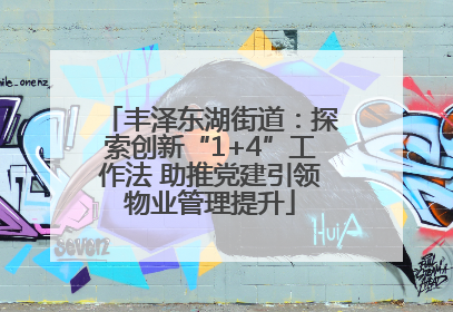 丰泽东湖街道：探索创新“1+4”工作法 助推党建引领物业管理提升