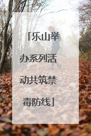 乐山举办系列活动共筑禁毒防线