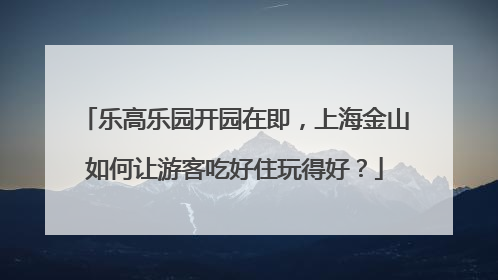 乐高乐园开园在即，上海金山如何让游客吃好住玩得好？