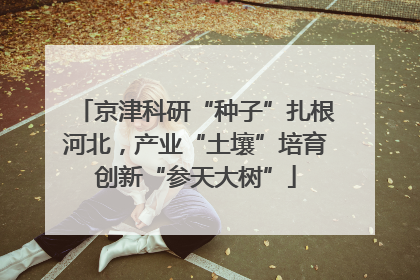 京津科研“种子”扎根河北，产业“土壤”培育创新“参天大树”