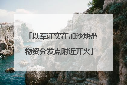 以军证实在加沙地带物资分发点附近开火