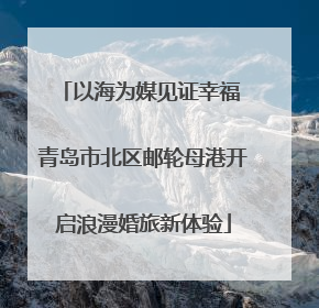 以海为媒见证幸福 青岛市北区邮轮母港开启浪漫婚旅新体验