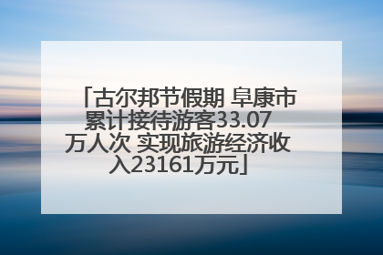 古尔邦节假期 阜康市累计接待游客33.07万人次 实现旅游经济收入23161万元