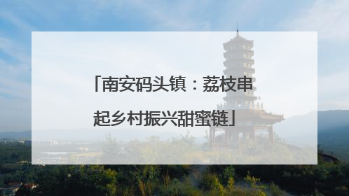 南安码头镇：荔枝串起乡村振兴甜蜜链