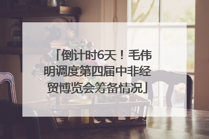 倒计时6天！毛伟明调度第四届中非经贸博览会筹备情况