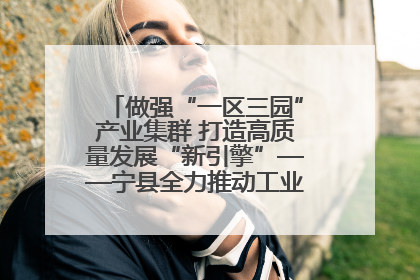 做强“一区三园”产业集群 打造高质量发展“新引擎”——宁县全力推动工业经济提质增效