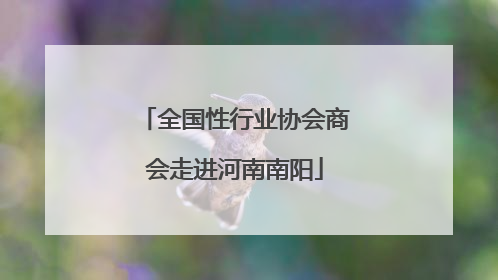 全国性行业协会商会走进河南南阳