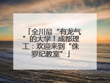 全川最“有龙气”的大学！成都理工：欢迎来到“侏罗纪教室”