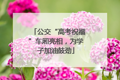 公交“高考祝福”车厢亮相，为学子加油鼓劲