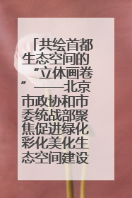 共绘首都生态空间的“立体画卷”——北京市政协和市委统战部聚焦促进绿化彩化美化生态空间建设联合协商议政