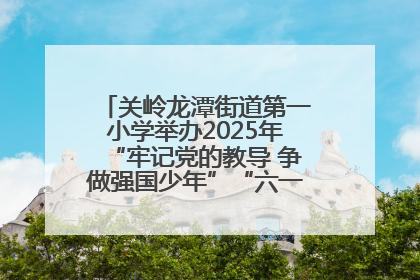 关岭龙潭街道第一小学举办2025年“牢记党的教导 争做强国少年”“六一”文艺汇演活动