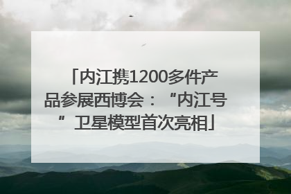 内江携1200多件产品参展西博会：“内江号”卫星模型首次亮相