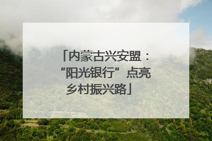 内蒙古兴安盟：“阳光银行”点亮乡村振兴路