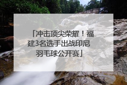 冲击顶尖荣耀！福建3名选手出战印尼羽毛球公开赛