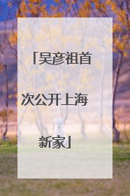 吴彦祖首次公开上海新家