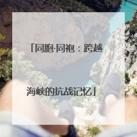 同胞·同袍：跨越海峡的抗战记忆