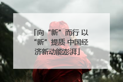 向“新”而行 以“新”提质 中国经济新动能澎湃