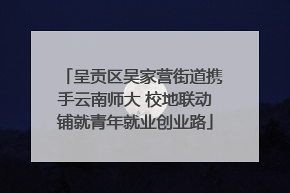 呈贡区吴家营街道携手云南师大 校地联动铺就青年就业创业路