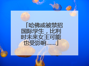 哈佛或被禁招国际学生，比利时未来女王可能也受影响……