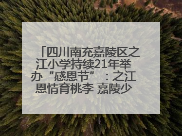四川南充嘉陵区之江小学持续21年举办“感恩节”：之江恩情育桃李 嘉陵少年志栋梁
